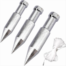 Fil à plomb 3 pièces avec ficelle, fil à plomb en acier Fil à plomb 3 pièces