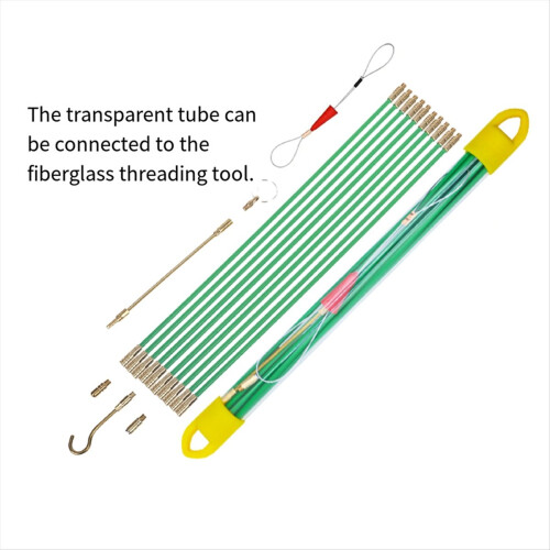 Glasfiberfiskbandskabelstänger, elektrisk kabeldragning/drag-kit 1