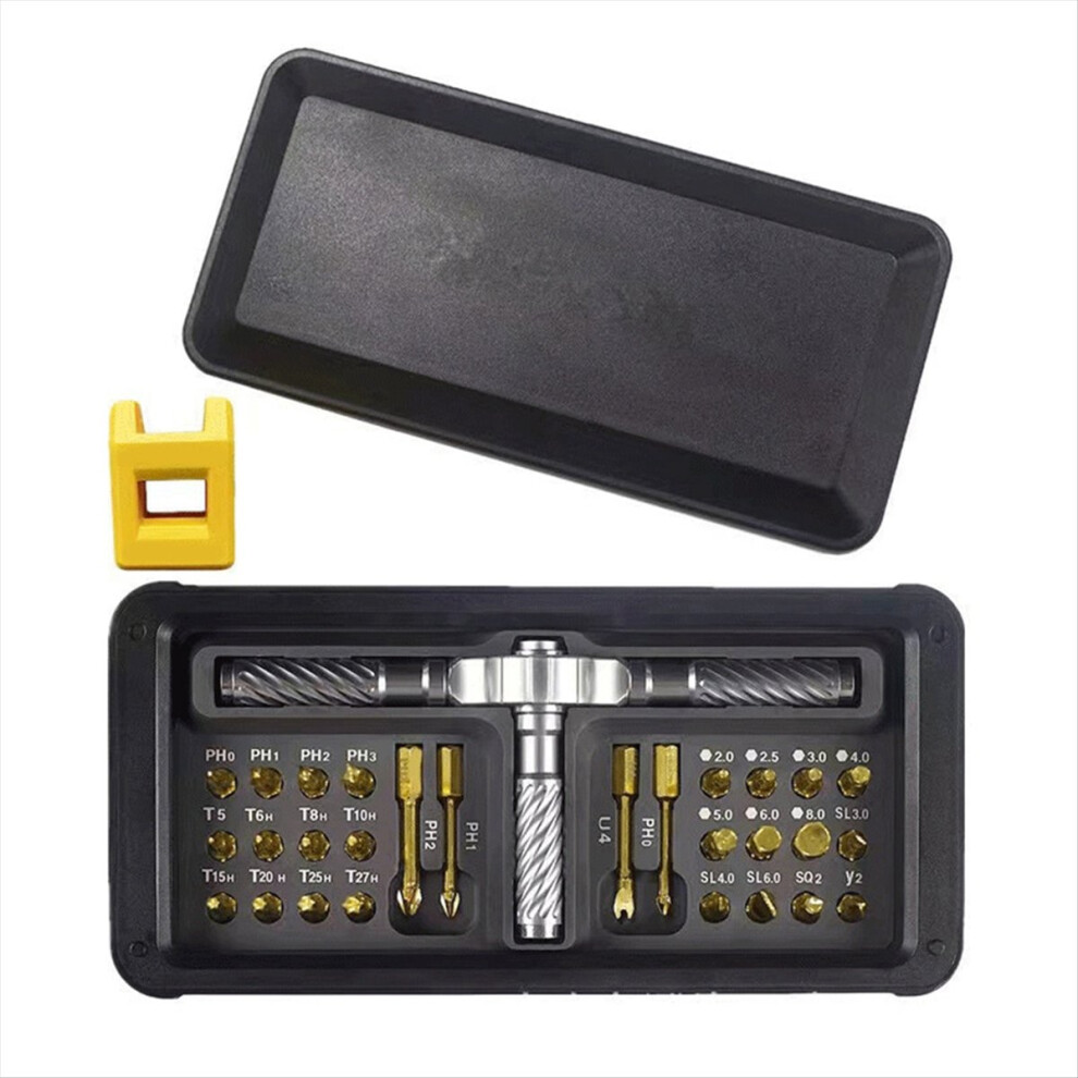 30-In-1 Magnetic Ratchet Screwdriver Set For Furniture 4851114105565
