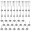60 Pcs Wire Brushes Set 3 Shape Steel Wire Wheels 3mm Shaft 1