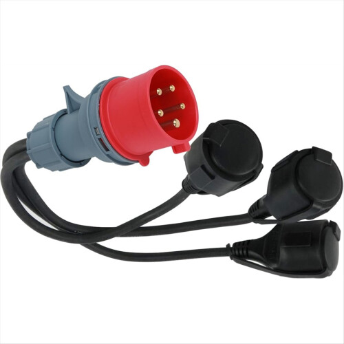Adaptador CEE Divisor de alta corrente 400 V 16 A Plug 1