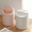 4pc Space-Saving Mini Desktop Trash Can with Lid - Cylindrical 4