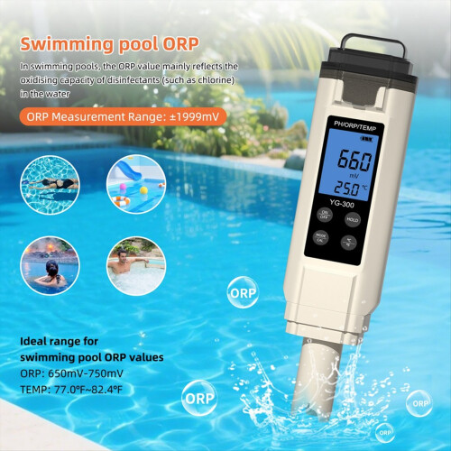 -300 Wassertester PH ORP Temperaturmessgerät 2