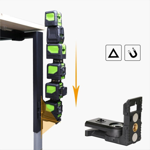 Infraröd vattenpass L-formad adapter Magnetisk vridbar bas 2