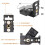 Infraröd vattenpass L-formad adapter Magnetisk vridbar bas 2