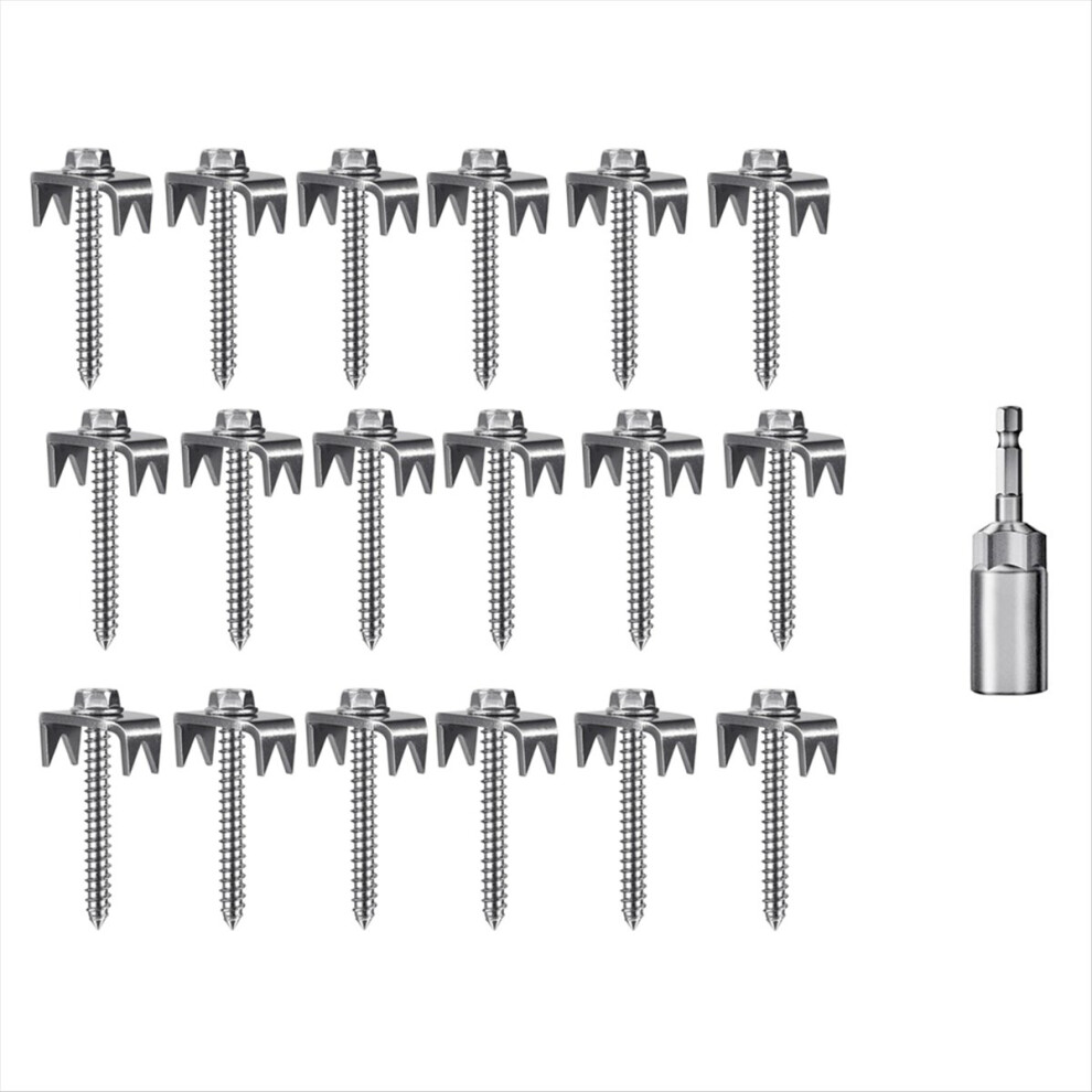 Fence Nails For Softwood, Reusable Wire Fence Staples Screws 4851114108061