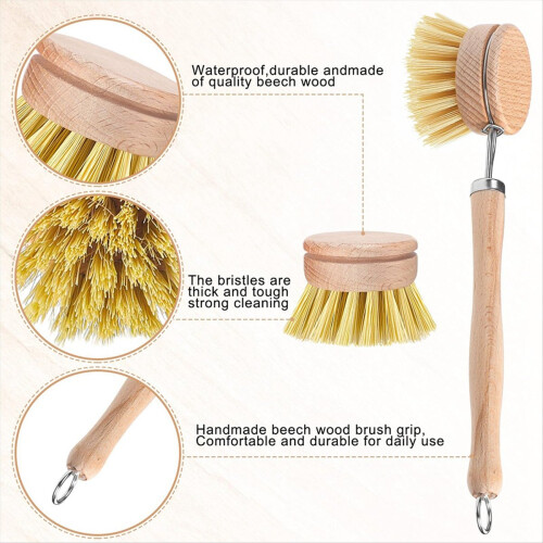 Dish Brush puinen hankausharja astioille 2