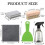 Kit de limpeza de lápides com 6 peças para limpeza de lápides 4