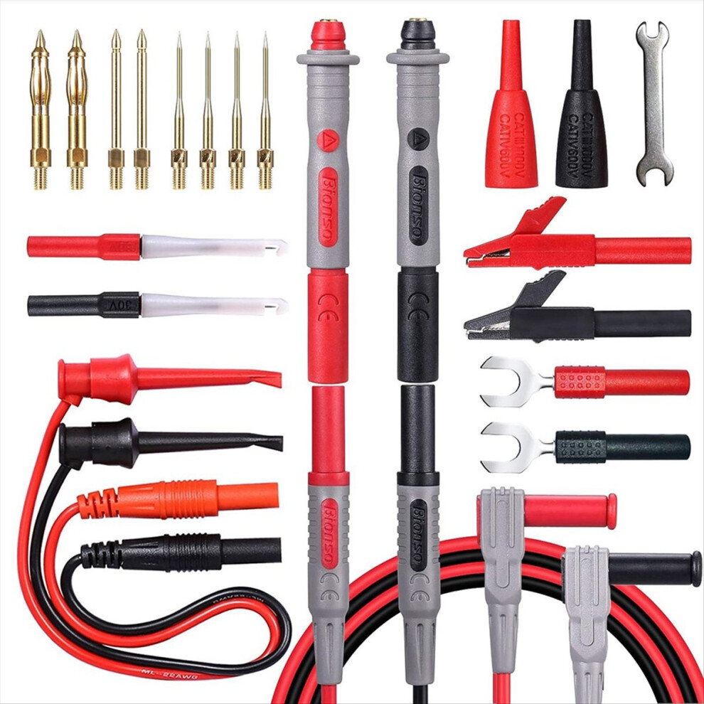 23 Pcs Multimeter Leads Kit, Professional And Upgraded Test Leads Set 4851114112792
