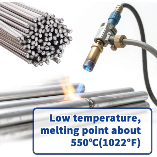 60 Pcs Low Temp Aluminum Brazing Rods 2