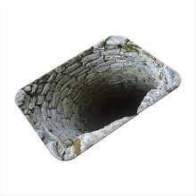 3D Polyester Cloth Floor Mat Bathroom Absorbent Non Slip 80x120