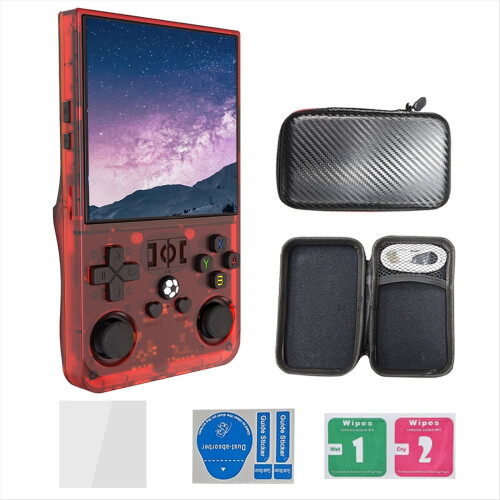 Konsola do gier retro R36MAX 128 GB, ekran IPS 4,0 cala, do systemu Linux D 1