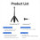 Foldable Selfie Stick Tripod Adjustable Length for Gopro13 2