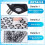 6 Pcs Multi-Angle Marker Set 100 Point 3D Scanner 3mm Dot 3