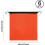 Sicherheitsflaggen-Set, 6 leuchtend orangefarbene Mesh-Warnflaggen 6