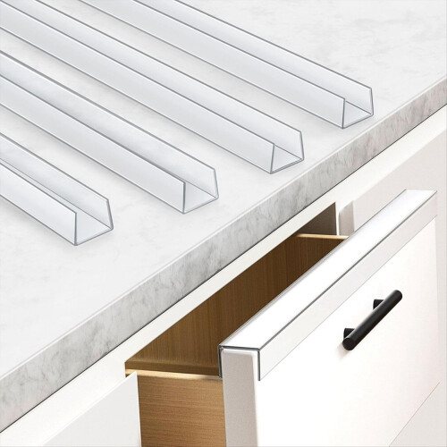 17.5inch Soft Cabinet Door Protector, Trimable PVC Edge Guard 1