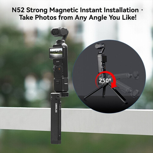 Magnetic Tripod Quick Release Selfie Stick for Pocket 3 1