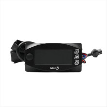 Motorcykler Temperatur Voltmeter Tidsvisning Mini 3 i 1
