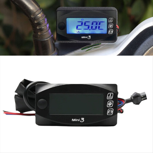 Motorcykler Vandtemperatur Voltmeter Tidsvisning 2
