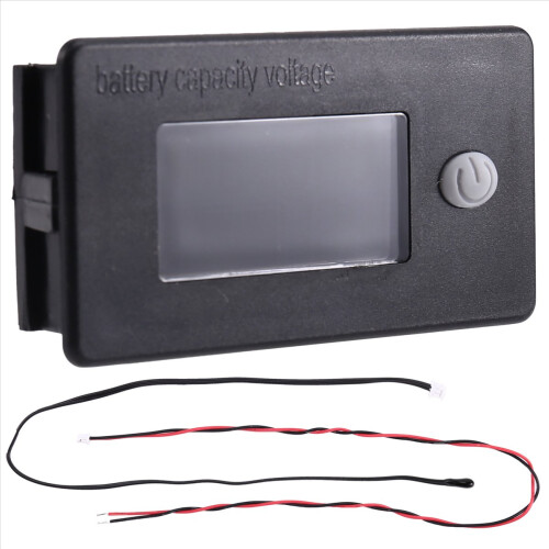 Voltímetro com display LCD e medidor de bateria para carrinho de golfe 10-100 V 2