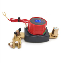 Top Post Battery Disconnect Switch with Voltmeter, 5-80V