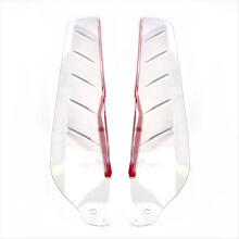 Protection de jambe de moto transparente