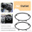4PCS Dash Air Conditioning Outlet Vent Trim Ring Cover for A 7