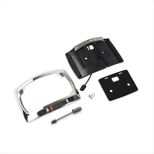 Cornice per targa per moto a LED per modelli 2009-2023 argento