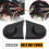 2Pcs Black Rubber Motorcycle Screw Nut Bolts Covers Waterproof 3