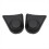 2Pcs Black Rubber Motorcycle Screw Nut Bolts Covers Waterproof 2