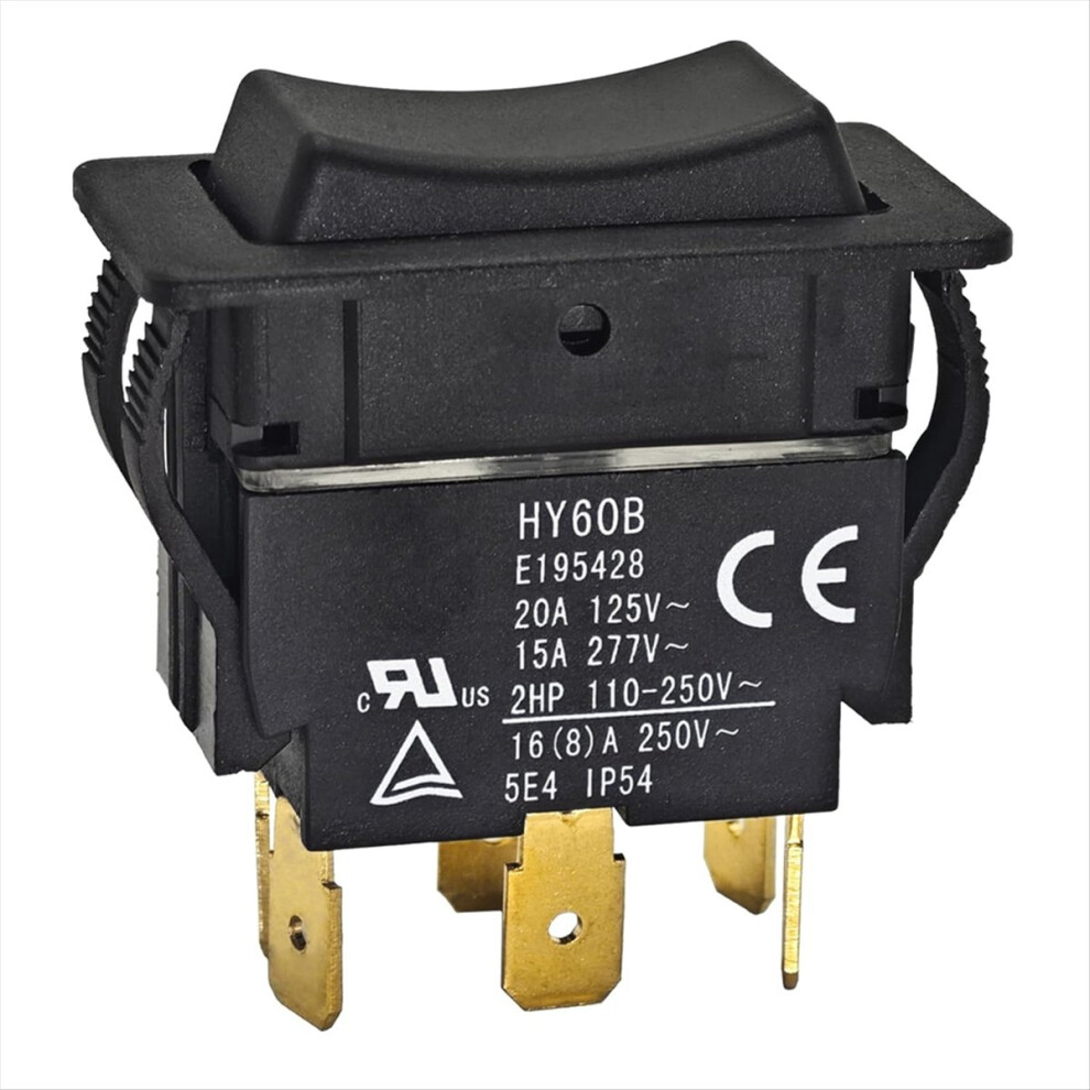 Hy60b Rocker Switch On-Off-On 125/250V 20/15A 4854124962111