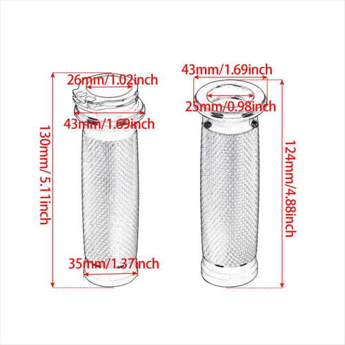 25mm Motorcycle Handlebar Grips Motorcycle Throttle Grip 2