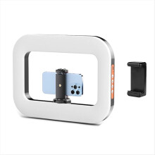 Anillo de luz portátil recargable para selfies para cámara de teléfono en vivo