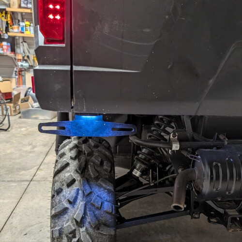Suporte para placa de UTV com luz 1