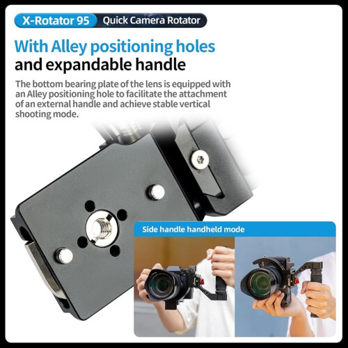Camera Vertical Bracket for DSLR SLR,Fits Plate for Arca-Type 2