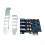 Κάρτα επέκτασης 4 θυρών USB 3.0 PCIE, ελεγκτής USB HUB 5Gb για επιτραπέζιο υπολογιστή 5