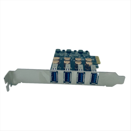 Κάρτα επέκτασης 4 θυρών USB 3.0 PCIE, ελεγκτής USB HUB 5Gb για επιτραπέζιο υπολογιστή 2