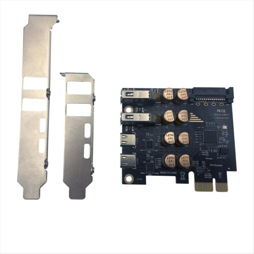 PCI-kort 4x USB 3.0 + Type-C 5Gbps til stationær computer 1