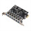 Placa de expansão PCIE USB 3.2 GEN1 5Gbps de 7 portas para PC de mesa 1