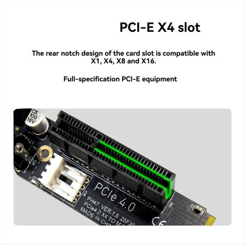 Adaptador de conversão de slot NGFF para PCI-E X4 2
