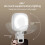 Mini luz de relleno para selfies con clip, recargable, 3 modos 4
