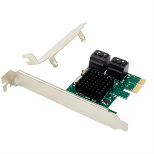 Κάρτα επέκτασης ASM1061 PCI-E σε 4Port SATA3.0 σε PCIe X1 GEN3 1