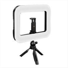20W Tricolor Ring LED Uppladdningsbar Fyllningslampa Bärbar B