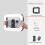 Ring oppladbart fylllys med Bluetooth 4