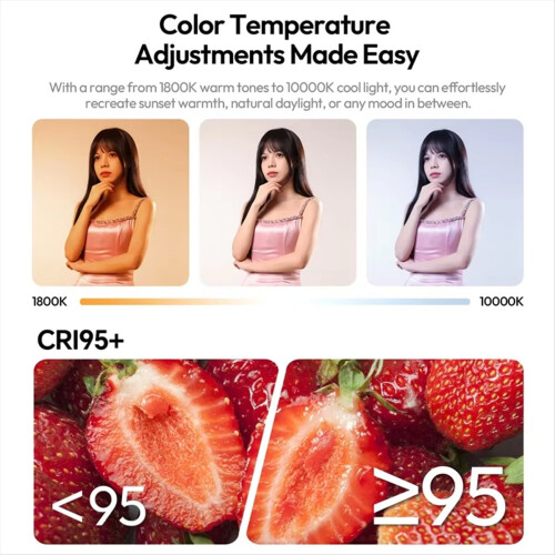 Μαγνητικό φως σωλήνα αέρα UA20C 20W RGB 1800-10000K 2