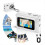 1080P Mini Digital Camera Keychain 0.96In for Students White 5