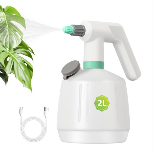 Akumulátorový elektrický postřikovač - 2l dobíjecí láhev s elektrickým postřikovačem