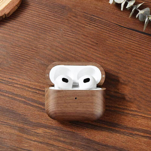 For 1/2 Wooden Case Retro Solid Wood Cover 1