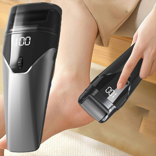 Electric Foot File Grinder Type-C Rechargeable Pedicure Tool Black 2