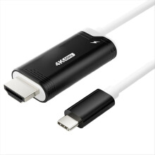 1 cavo USB C a HD 4K 60HZ per 2 TV e laptop, nero